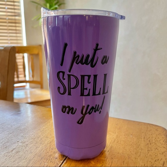 Disney Hocus Pocus I Put A Spell On You Purple Stainless Steel Tumbler NEW!! - Picture 3 of 8